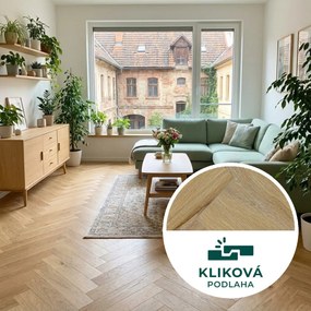 Vinylová podlaha kliková Canadian Design Herringbone Jägerndorf, 625 x 125 mm, Egibi