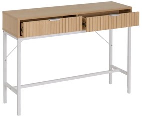 Konzolový stolík v dekore duba v prírodnej farbe 30x100 cm Mid-Lines – Casa Selección