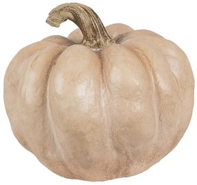 Béžová antik dekorácia tekvice Pumpkin Carbassa - Ø 14*12 cm