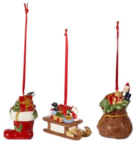 Nostalgic Ornaments vianočné závesná dekorácia, darčeky, 3 ks, Villeroy & Boch