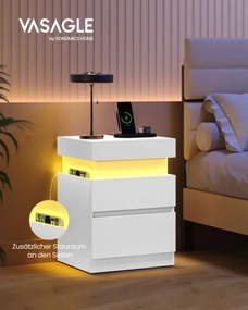 Nočný stolík KAILYN COLLECTION LET640WB01