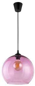 TLG Závesný moderný luster na lanku CUBUS, 1xE27, 60W, guľa, ružový