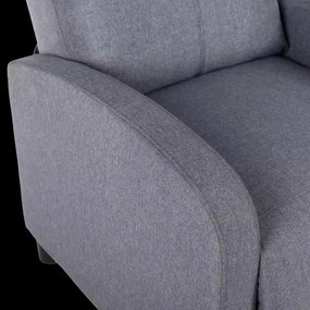 LuxuryForm DESIGN Televízne kreslo RUFO s polohovaním - šedé
