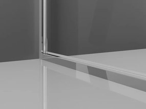 Mexen Exo, dvojkrídlové sprchové dvere 80x200 cm, 6mm číre sklo, chrómový profil, 814-080-000-01-00