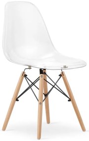 Set jedálenských stoličiek OSAKA priehľadné (4ks)