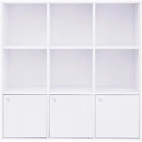 Drevená odkladacia knižnica VASAGLE LBC33WT