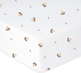 Babymatex Bavlnené prestieradlo do postieľky 60x120 cm - Medvedíky