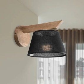 Brilagi - LED  Nástenné svietidlo ANTHONY 1xE14/40W/230V dub/čierna