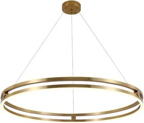 Toolight Toolight, LED závesné svietidlo 60cm, 76W, 3000K, LHJ015-CP, zlatá, OSW-60009