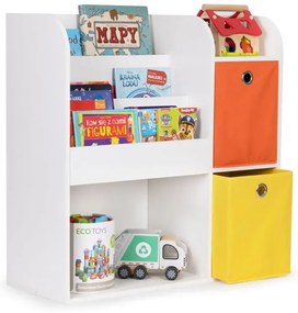 Biely drevený organizer do detskej izby