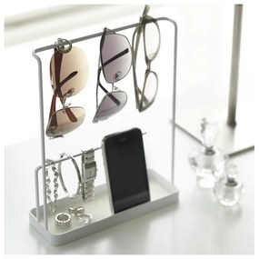 Biely stojan na okuliare a šperky YAMAZAKI Tower