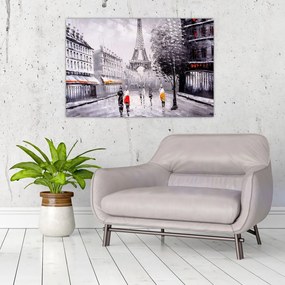 Obraz - Olejomaľba, Paríž (90x60 cm)