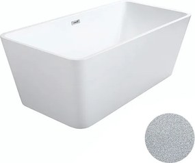 Besco Akrylátová voľne stojaca vaňa Evita Glam S 160x80 BESCO-Typ výpuste: Click-Clack s prepadom, biela, BESCO-Rozmery: 160x80, BESCO-Farba: Biela/s…