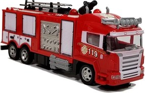 LEAN Toys Hasičské auto pre rádiové diaľkové ovládanie (R/C), červené