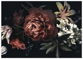 Obraz - Temné kvety (70x50 cm)