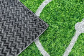 Detský koberec protišmykový BAMBINO 58690 futbalové ihrisko, zelený