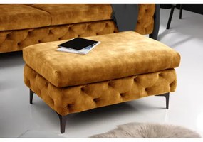 Taburetka 41299 Modern Barock Zamat Žltá  - Komfort-nábytok