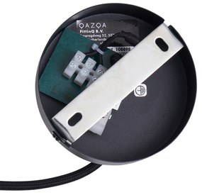 Japonská závesná lampa čierna s bambusom - Kea