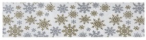 Dakls Behúň Snowflakes biela, 33 x 140 cm