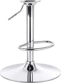 LuxuryForm DESIGN Podstava pre barové stoličky – strieborný tanier (set)