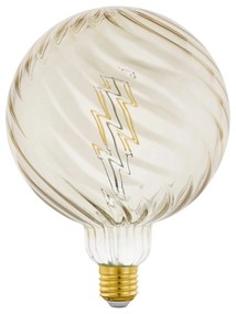EGLO Stmievateľná LED žiarovka, E27, G150, 2,5 W, 200lm, 2200K, teplá biela, brúsené sklo