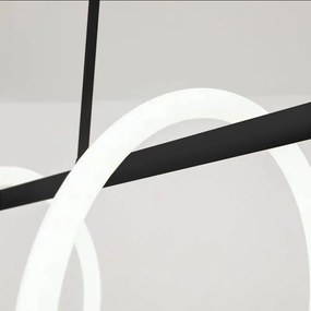 Toolight Toolight, LED závesné svietidlo 120 cm 60W APP853-CP LONG BLACK, čierna-biela, OSW-04030