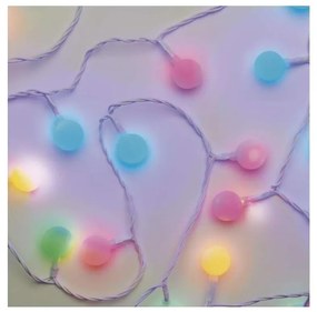 LED Vianočná vonkajšia reťaz 40xLED/9m IP44 multicolor