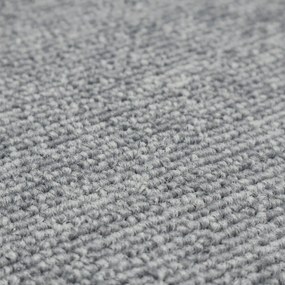 ITC, Metrážny koberec e-blitz 90, na mieru, šíře 4m, šedá, ab (mriežka), chodba / predsieň
