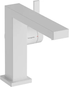 Hansgrohe Tecturis E, páková umývadlová batéria 110 Fine CoolStart EcoSmart+ s odtokovou garnitúrou, biela matná, HAN-73023700