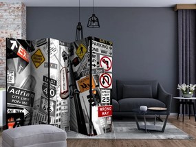 Artgeist Paraván - New York Signs II [Room Dividers]