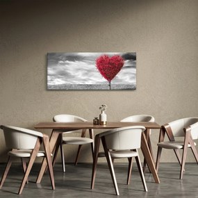 Obraz - Srdce korunou stromu (120x50 cm)