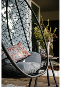 Tmavosivé závesné kreslo z umelého ratanu Bonami Selection Noela