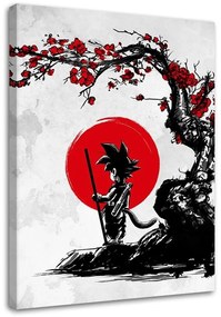 Gario Obraz na plátne Son Goku pod červenou čerešňou - DDJVigo Rozmery: 40 x 60 cm