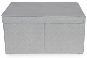 Compactor Skladací úložný kartónový box Wos, 40 x 50 x 25 cm, sivá, L