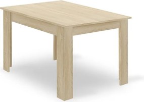Jedálenský stôl NP béžový so štyrmi stoličkami WAT sivé / béžové