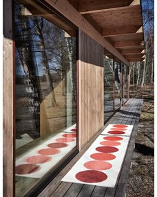 Červeno-krémový vnútorný a vonkajší behúň 70x280 cm Otto Berry – Pappelina