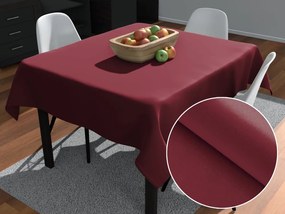 Biante Veľký teflónový štvorcový obrus TF-095 Vínovo červený bez vzoru 150x150 cm