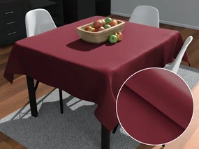 Biante Veľký teflónový štvorcový obrus TF-095 Vínovo červený bez vzoru 250x250 cm