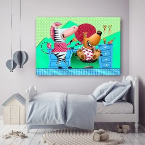 Gario Obraz na plátne Návšteva u psieho holiča - Gustavo Gabriel San Martin Rozmery: 60 x 40 cm