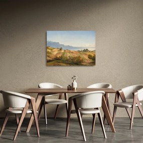 Sklenený obraz - Alexandre Calame, Swiss Landscape, reprodukcia (70x50 cm)