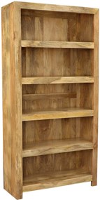 furniture-nabytek.cz - Knižnica do obývačky 90x180x35 z masívu mango