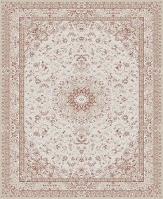 Koberec Jasmin 9871 CREAM – krémový so vzorom, akryl Rozmer: 80x150 cm