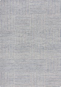 Flair Rugs, Kusový koberec Memphis Abstract Check Blue, 80x150, modrá, obývacia izba
