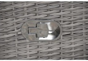 Doppler LIMA sivá - polohovacie ratanové sedenie