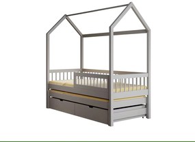 DETSKÁ DOMČEKOVÁ POSTEĽ ALBA 180 x 80 cm SIVÁ