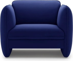 Modré zamatové kreslo Georgia – Micadoni