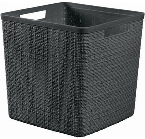 CURVER JUTE 17L Košík kocka 28 x 28 x 27 cm, tmavo sivý 01906-G44