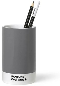 PANTONE Porcelánový stojan na ceruzky — Cool Gray 9 Ø 7 × 11,5 cm