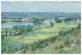 Obraz - Theodore Robinson, The Valley of the Seine, From the Hills of Giverny, reprodukcia (90x60 cm)