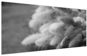 Obraz - bunny tail grass na stole (120x50 cm)
